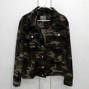 Corduroy Camouflage Western Jacket Camo Print
